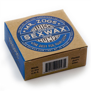 Sex Wax Quick Humps Surf Wax Blue Tropical Extra Hard or Basecoat